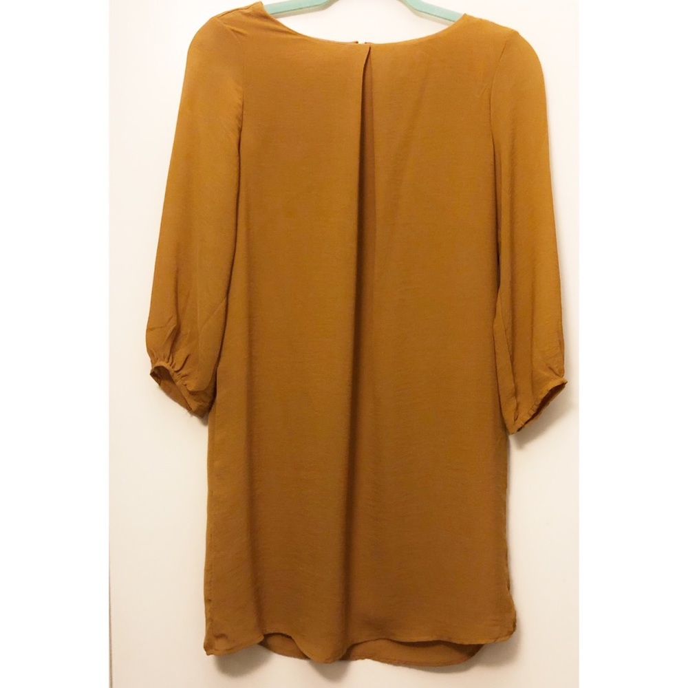 Mustard shift dress, size 2